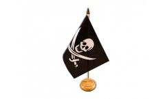 Tischflagge Pirat mit zwei Schwertern