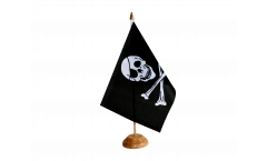 Tischflagge Pirat Skull and Bones