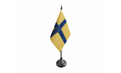 Tischflagge Schweden historische Provinz Östergotland