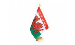 Tischflagge Wales CYMRU