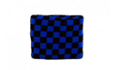 Schweißband Karo Blau-Schwarz - 7 x 8 cm