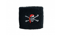 Schweißband Pirat mit Kopftuch - 7 x 8 cm